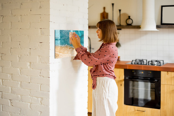 Magnetic dry erase board A stylish board for notes and photos