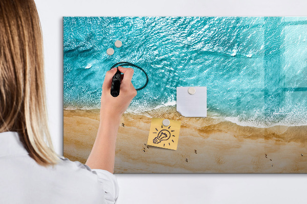 Magnetic dry erase board A stylish board for notes and photos
