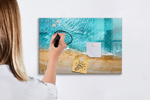 Magnetic dry erase board A stylish board for notes and photos