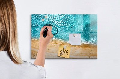 Magnetic dry erase board A stylish board for notes and photos