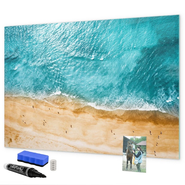 Magnetic dry erase board A stylish board for notes and photos