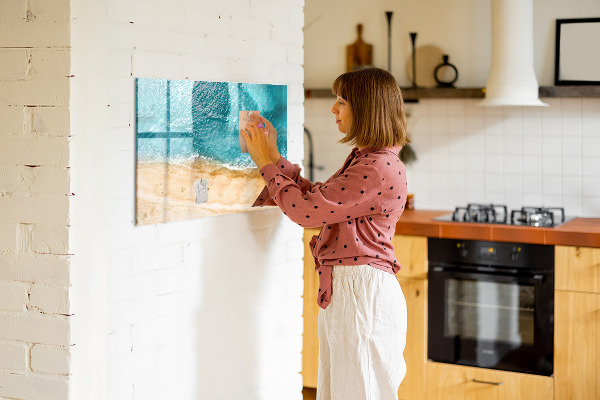 Magnetic dry erase board A stylish board for notes and photos