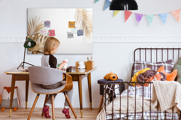 Dry erase board magnetic A stylish board for notes and photos