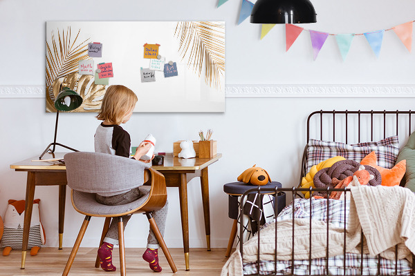Dry erase board magnetic A stylish board for notes and photos