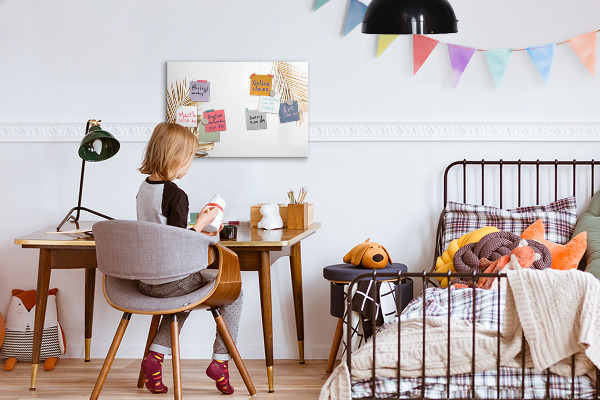 Dry erase board magnetic A stylish board for notes and photos