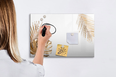 Dry erase board magnetic A stylish board for notes and photos