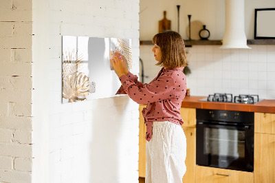 Dry erase board magnetic A stylish board for notes and photos