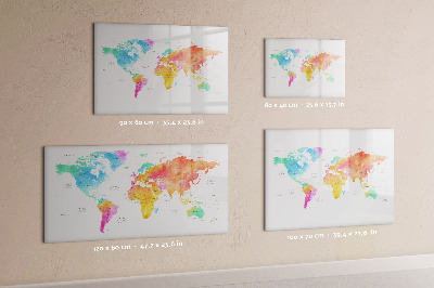Magnetic dry erase board Memories Map with Personal Photos