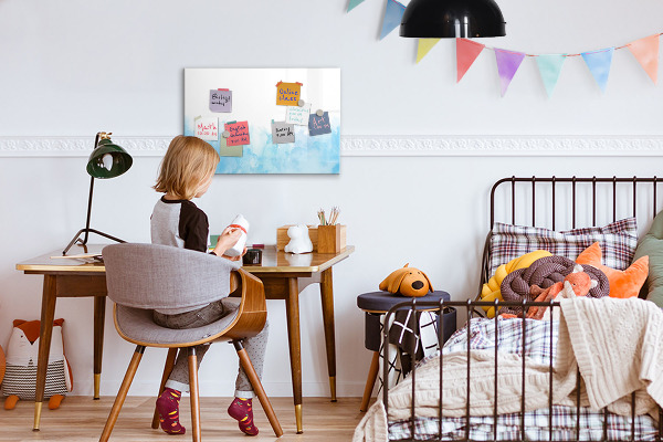 Dry erase board magnetic Creative board for photos and notes