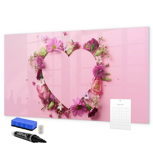 Magnetic dry erase board Creative board for photos and notes