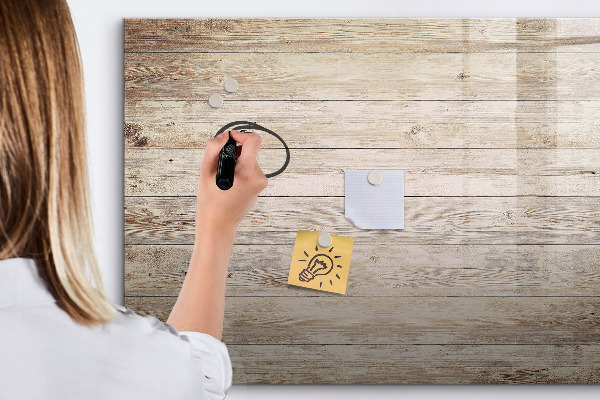 Magnetic dry erase board A stylish board for notes and photos