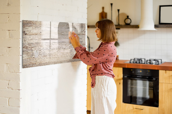 Magnetic dry erase board A stylish board for notes and photos