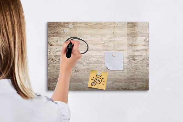 Magnetic dry erase board A stylish board for notes and photos