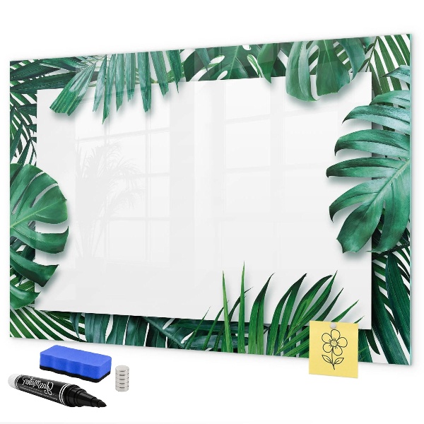 Dry erase board magnetic Green board for photos and notes