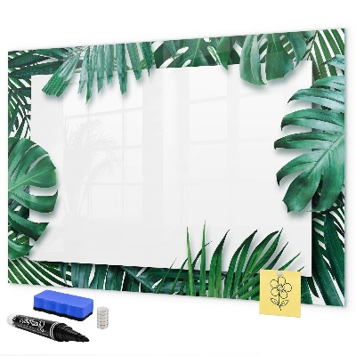 Dry erase board magnetic Green board for photos and notes