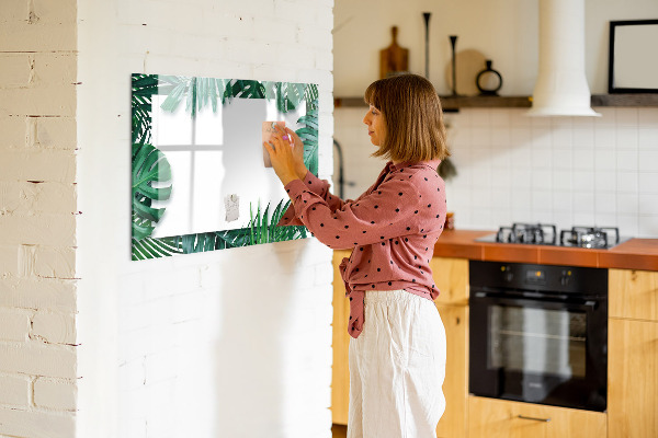 Dry erase board magnetic Green board for photos and notes