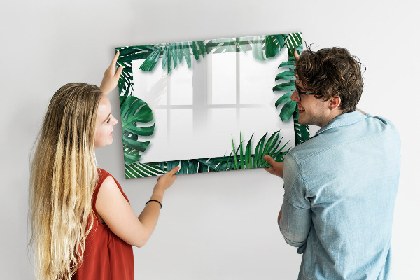 Dry erase board magnetic Green board for photos and notes