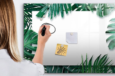 Dry erase board magnetic Green board for photos and notes