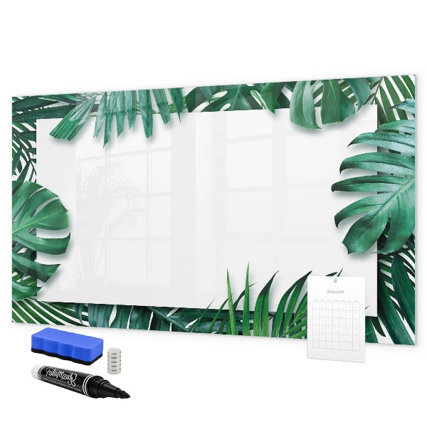 Dry erase board magnetic Green board for photos and notes
