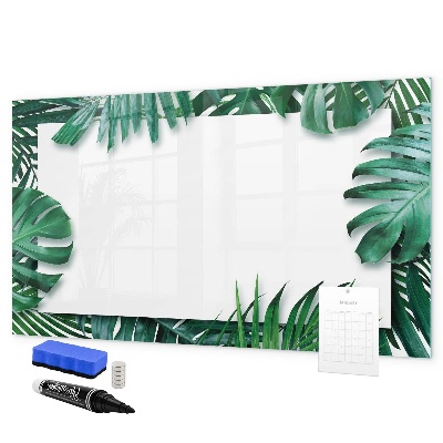 Dry erase board magnetic Green board for photos and notes