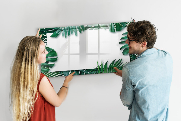 Dry erase board magnetic Green board for photos and notes