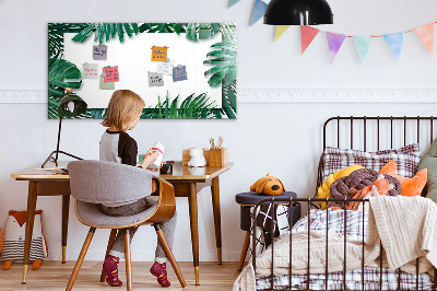 Dry erase board magnetic Green board for photos and notes