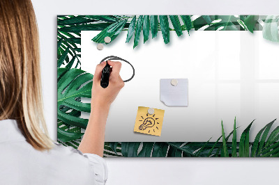 Dry erase board magnetic Green board for photos and notes