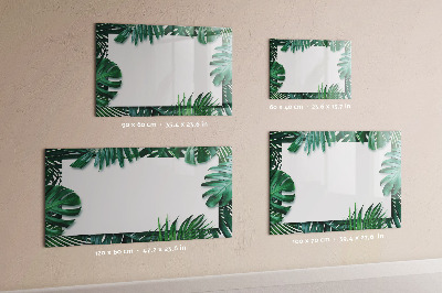 Dry erase board magnetic Green board for photos and notes