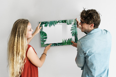 Dry erase board magnetic Green board for photos and notes
