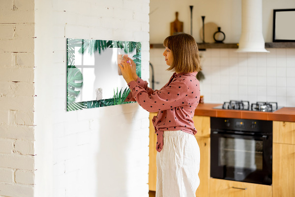 Dry erase board magnetic Green board for photos and notes