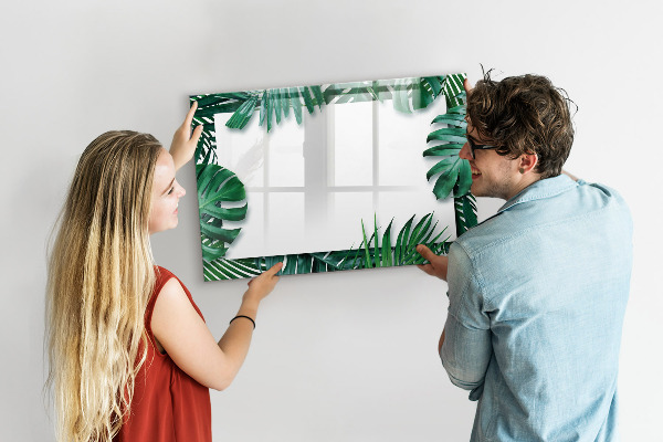 Dry erase board magnetic Green board for photos and notes