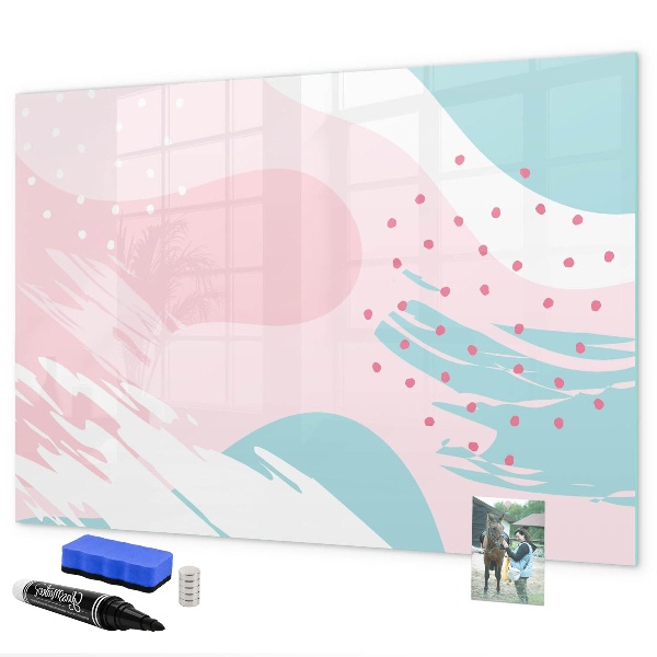 Magnetic dry erase board Creative board for photos and notes