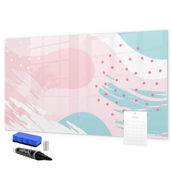 Magnetic dry erase board Creative board for photos and notes
