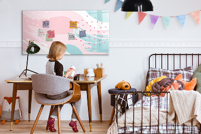 Magnetic dry erase board Creative board for photos and notes
