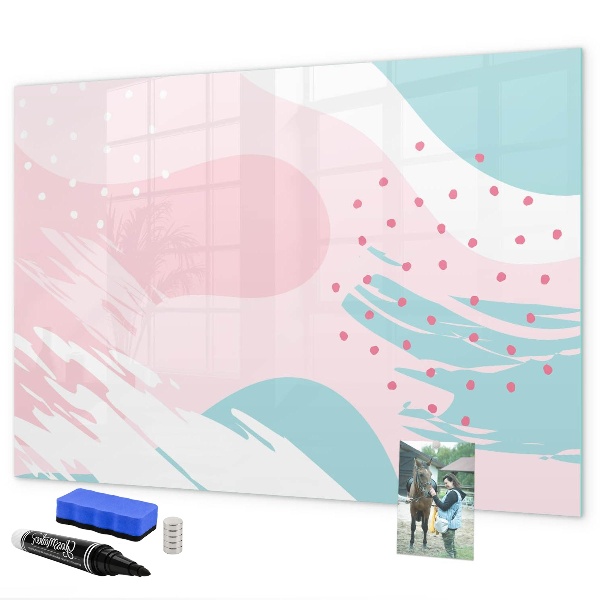 Magnetic dry erase board Creative board for photos and notes