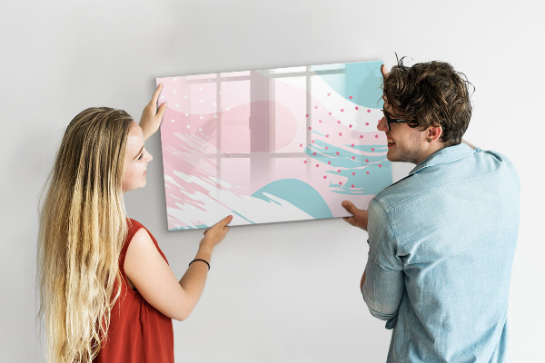 Magnetic dry erase board Creative board for photos and notes