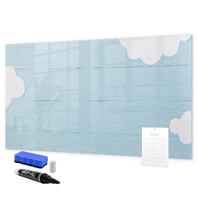 Dry erase board magnetic Fun with clouds and photos