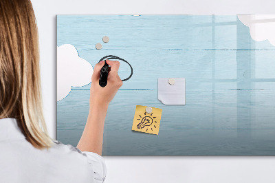Dry erase board magnetic Fun with clouds and photos