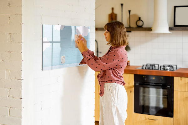 Dry erase board magnetic Fun with clouds and photos