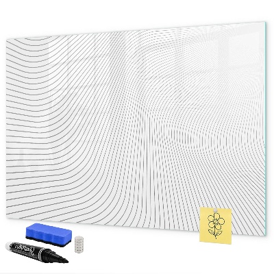 Magnetic dry erase board Modern board for photos and notes