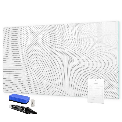 Magnetic dry erase board Modern board for photos and notes
