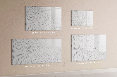 Magnetic dry erase board Modern board for photos and notes