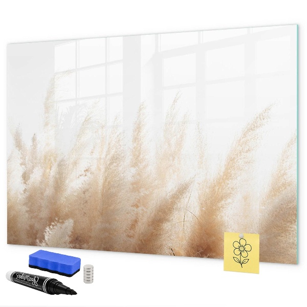 Magnetic dry erase board Modern board for photos and notes