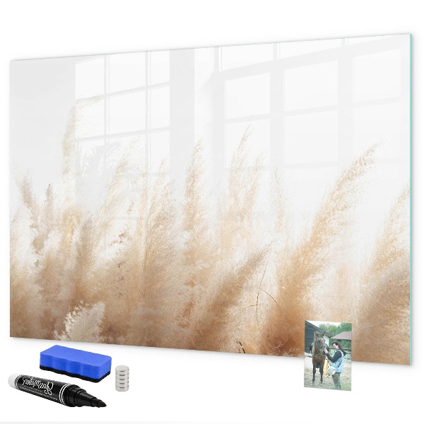 Magnetic dry erase board Modern board for photos and notes