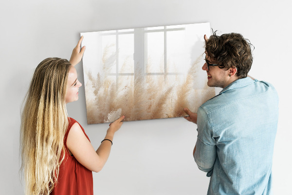 Magnetic dry erase board Modern board for photos and notes