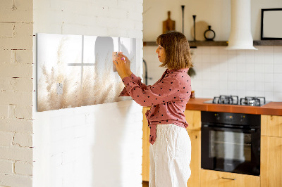 Magnetic dry erase board Modern board for photos and notes