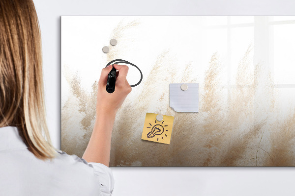 Magnetic dry erase board Modern board for photos and notes