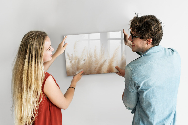 Magnetic dry erase board Modern board for photos and notes