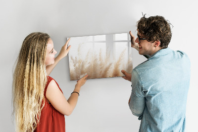 Magnetic dry erase board Modern board for photos and notes