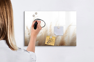 Magnetic dry erase board Modern board for photos and notes